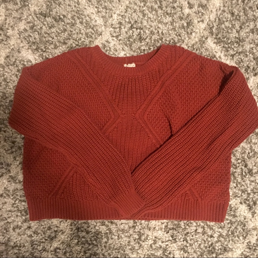 UO silence + noise chunky crop sweater